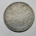 1831 Mo Mexico Silver 8 Reales With Vintage 1980 s Tag Cap   Rays Large  k270