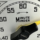 Vintage Minute Minder Lux Clock Mfg Co Kitchen Timer Non-working Art Deco D  cor