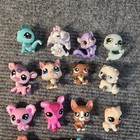 Littlest Pet Shop Lps Lot Of 24 Figures Hasbro Cats Dogs Birds Mixed Pets