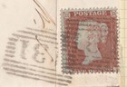1854 Sg17 Wmk Sc P16 1d Red Star On Cover Scottish Edinburgh 131 India Street