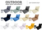  cover Only  Piped Trim Outdoor Deep Seat Cushion Patio Furniture Cushion Covers
