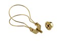 Lamp Shade Light Bulb Clip Adapter Clip On With Shade Attaching Finial Top  Gold