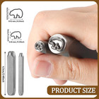 2 Pcs Metal Punch Stamp 6mm And 3mm Metal Stamps Tools Key Kit For Key