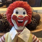 1978 Ronald Mcdonald 21  Cloth Doll W  Grimace Whistle Hasbro Vintage Read Plush
