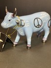 Cow Parade Nicole s Dream Of Peace Figurine Westland Giftware  7349 Peace Signs