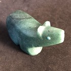 Zuni Bear Fetish - Reynold Lunasee  Zuni Artist Green Serpentine 9044