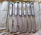 Vtg Lot Of 6 Silver Plate Butter Knives Cutlery   Diplomat Hotel  Hollywood Fla 