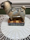 Jim Shore Heartwood Creek Sarge Pug Dog Figurine 4013023 Retired 2008 Folk Art