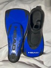 Head Energy Adult Training Swim Fins Blue black Snorkel Flippers Sz 3 5-12
