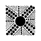 Really Great Stencils  Circles Burst Stencil  6x6   Off Center  Dot Gradient