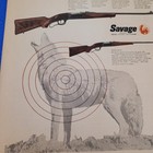 1956 Savage 99 Lever Action Rifle Desert Camp Coyote Varmint Hunting Print Ad