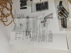 Vintage 1950s Hubley Colt 45 Cap Gun Parts  Schematic  Bullets  Rare Holster