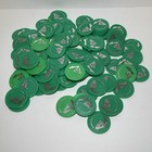 101 Wizard Of Oz Emerald City Green Arcade Game Coin Pusher Tokens Chips Elaut
