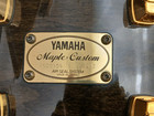 Yamaha Maple Custom 6 5 X 14  Transparent Black Snare Drum  Gold Lugs  Japan