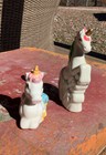 Pair Of Vintage Rainbow Unicorn Ceramic Figurines 5    X 3      3 5    X 3   