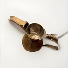 Vintage Brass Arabic Coffee Pot Dallah Saudi Gulf Style Made In Pakistan Etchedu