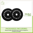 35lb Olympic Bumper Plates Pair  2-inch Rubber Olympic Weight Plates