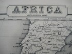 Original 1855 Colton Map Nw Africa Trans-saharan Trade Routes Liberia Guinea