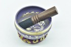 4 5 tibetanbeautiful Meditationyoga Mantra Singing Bowl Mallet silk Cushionnepal