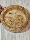 Signed Gary Boshart 2025 Hand Turned Maple Burl Wood Bowl Birdseye Decorative   