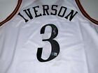 Allen Iverson Auto Autograph Signed Jersey Philadelphia 76ers Custom Beckett Bas
