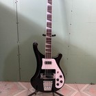 Low Price Black 4-string Rk 4003 Style Electric Bass Guitar Chrome Hardware