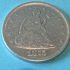 1875-s Seated Liberty 20c Twenty Cent Silver Coin Business Strike Reeded Edge