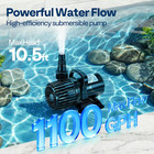 Electric 62w 1100gph Submersible Water Pump For Koi Pond Pool Waterfall Fountain