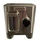 Wolf Gourmet 2-slice Toaster Wgtr112s Stainless Steel Black Knob Tested