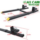 4000lbs 60  Tractor Clamp On Pallet Forks W  Stabilizer Bar Bucket Quick Attach