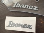Ibanez Prestige Az Guitar Headstock Logo Uv Dtf Sticker Silver Gray