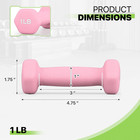 Neoprene Coated Dumbbell Hand Weights Set     1lb  2lb  3lb  5lb Pairs For Strengt