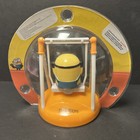 Solar Powered Dancing Bobble Head Toy  - Minion  On Orange Swing