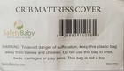 Safety Baby Crib Mattress Cover 628893110561 New