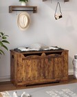 Hzuaneri Storage Chest  Trunk With Safety 29 9   Rustic Brown 