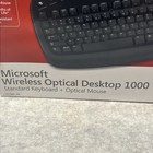 Microsoft Wireless Optical Desktop 1000 Keyboard Mouse Combo Spill Resistant New