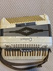 Beautiful Italian Accordion Cintioli White And Gold - Working