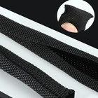Car High Temperature Braided Wire Loom Black Split-sleeve Heat Resistant Cover