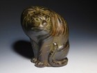 Ganku Tiger Bronze Okimono Statue Japan Meiji Taisho Good Condition Antique