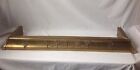 Vintage Neoclassical Brass Fireplace Fender W Bow And Swag Design Antique  