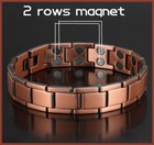 Men s Bracelet Magnetic Therapy Arthritis Pain Relief Pure Solid Copper Bangle