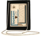 Boston Leather 5982-1 Neck Chain Double 2 Id Holder Black 2 I d  Holderno Badge