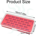 Yeqin Sewing Bobbin Storage Box 2 Pack Plastic Organizer Case