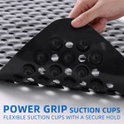 40x16 Black Non Slip Bathtub Shower Mat Extra Large W  Suction Cups