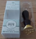 Spellbinders Wax Seal Stamps   E  Joy  Handmade   Framed Congrats  Forget Me Not