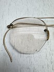 1900s Half Round American Optics Wire Rimless Eye Glasses 10-12 K Gold Filled