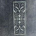 Antique Wrought Iron Gate Panel   Gothic Garden Salvage   48    X 17   