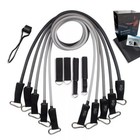 11-pcs Resistance Band Set Yoga Pilates Abs Exercise Fitness Tube Workout Bands