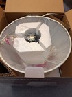 White Farmhouse Mini Lamp With Shade  Brand New 