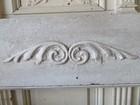 Old Architectural White Wood Pediment Header Ornate Carved Detail Wonderful 